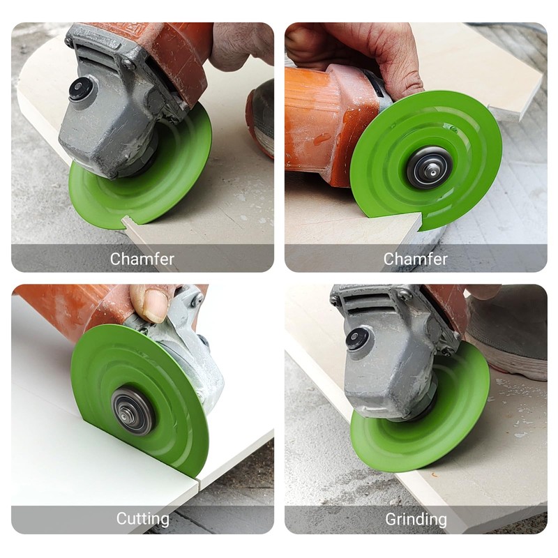 LOZLIN 3PCS 115MM Vacuum Brazed Ultra-Thin Multi-Pore Flat Abrasive Sheet