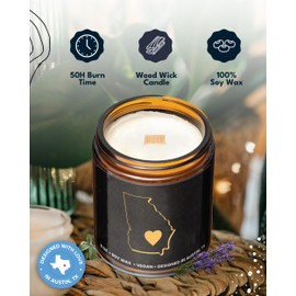 Georgia Candle, Gifts for Women, Georgia Gifts for Men, Georgia Souvenirs Gifts, State Georgia Themed Gifts, Moving Away & Home Sick Gifts, Birthday, Christmas, Graduation, Gift-Ready