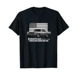 Plymouth Road Runner American Muscle Car 60s 70s Old is Gold T-Shirt, black
