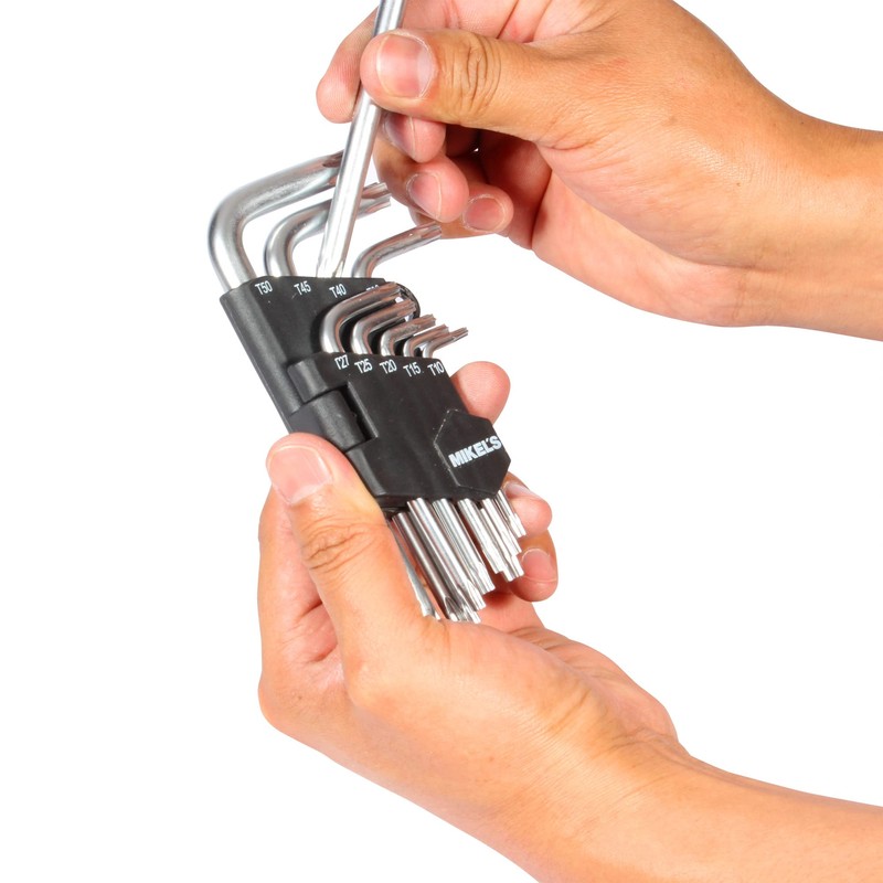 Mikel's JT-9 Juego de Llaves Torx, 9 Piezas
