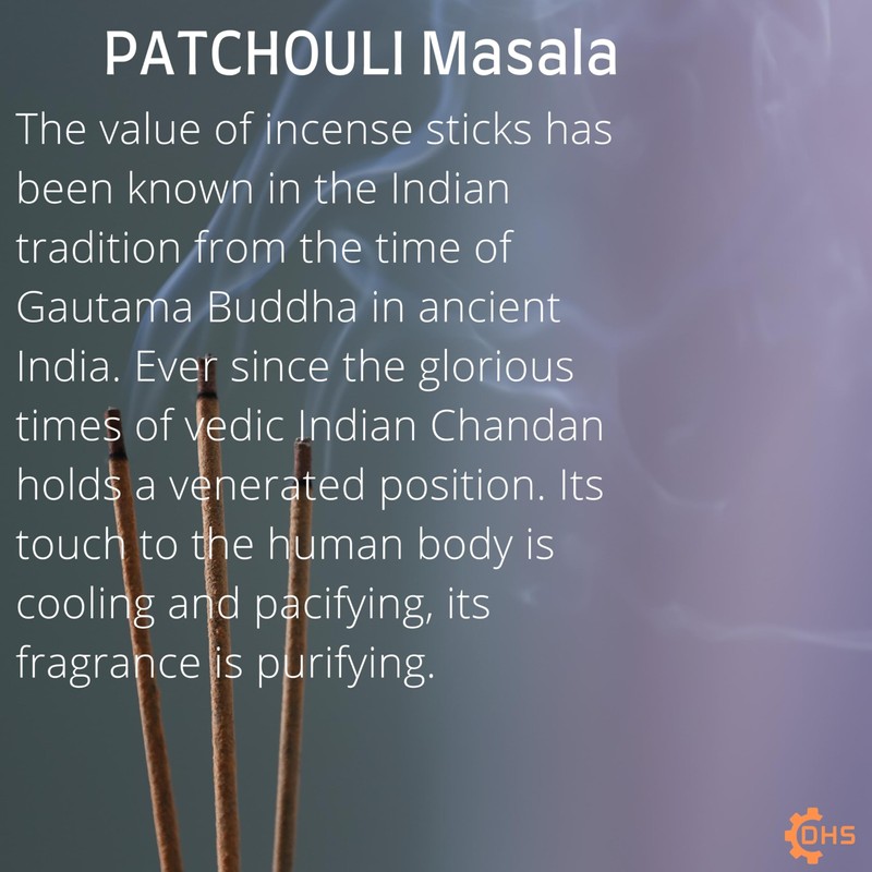 HEM Patchouli Premium Incense Sticks, Full Pack of 12, Each