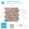 Bainley Hexagon Peel and Stick Backsplash, 10-Sheet Peel and Stick