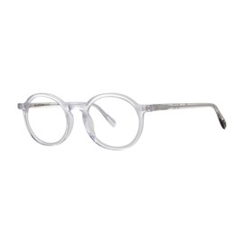 Scojo New York Bond Street Reading Glasses, Handmade Scratch Resistant Readers for Women and Men, Crystal - 1.50x