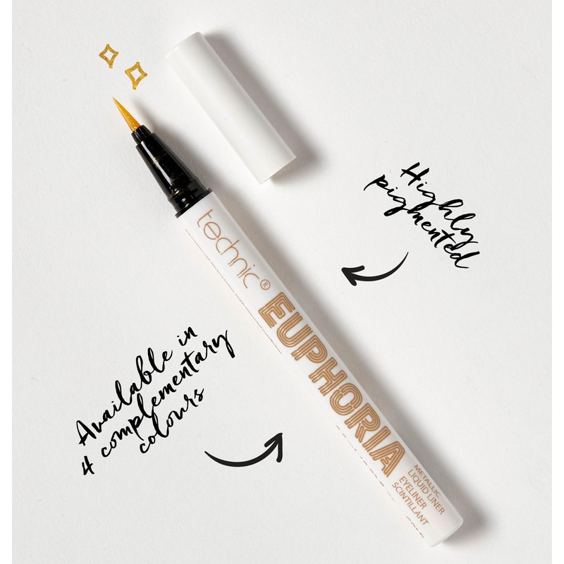 Technic Euphoria Metallic Liquid Liner - Highly Pigmented - Long