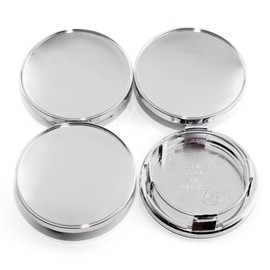 4 Pack 70.6mm Wheel Center Caps for BBS RM RS Wheel Rim Chrome Silver (Outer: 2.76in Inner: 2.4in)