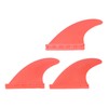 3Pcs Surfboard Fins PVC Thruster Fins Surfing Board Accessories for