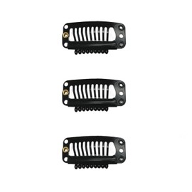 AQUADOL wgn019BK Wig Wig Clip Fixing Pin One Touch Stopper Black Human Hair Synthetic Hair Mix Care Supplies Medical Use