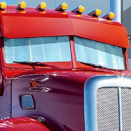 Windshield Sunshade for 2008-2019 Peterbilt 389, 388, 386, 384