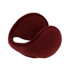 Red Adjustable Ear Warmers Men Women Solid Polar Fleece Folding