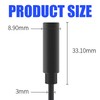 tunghey 2Pack Replacement 3.5mm Female Jack to Bare Wire Open