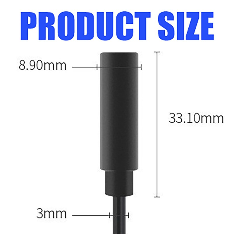 tunghey 2Pack Replacement 3.5mm Female Jack to Bare Wire Open
