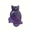 Bacatgem Natural Amethyst Owl Figurines Crystals and Healing Stones,Haped DIY