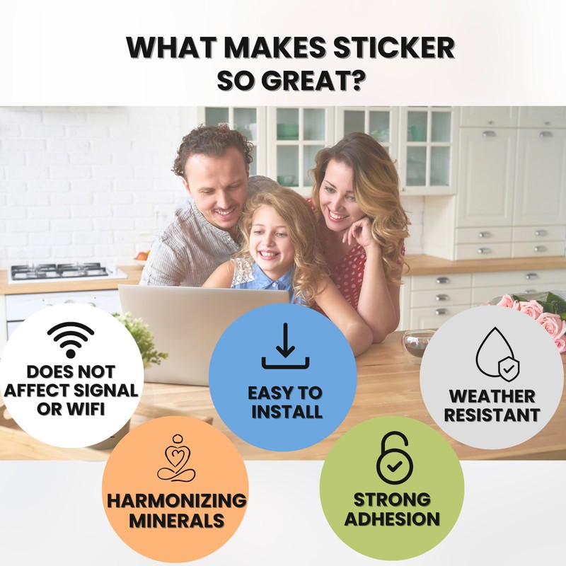 6 Pcs Phone EMF Neutralizer Protection Stickers for Smart Phones