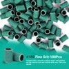 MelodySusie 100 Pcs Nail Drill Bits Sanding Bands for Nail