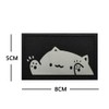Phoenix Ikki Fluorescent Luminous Cat Funny, Stylish, Embroidered, Reflective Patch,
