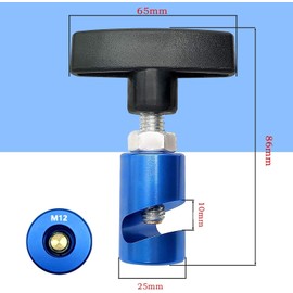 ZKTOOL 2PC Lift Support Clamp with Brass Core Protection, Hood Strut Clamp and Spark Plug Caliper 2-in-1 Tool, 12mm Spark Plug Gap tool, Hood Lift Support Clip, Car Hood Clamp for Universal