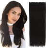 3/4 Full Head Clips in on Synthetic Hair Extensions Hairpieces