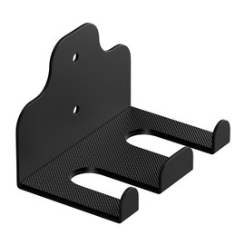 XZHXFX Barbell Wall Holder,Barbell wall Mount Hanger with 2 Bar Holders,Garage Gym Bar Wall Rack,Vertical Olympic Hanger wall Mount Rack,Space Saving Gym Accessory,Holds Under 33mm Bar Size(Black)