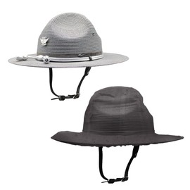 Phillips Brush Reusable Rain Cap Protective Hat Cover & Carrying Bag, Smoke, Large