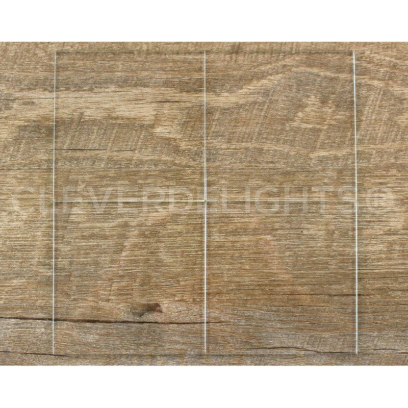 CleverDelights 4" Square Glass Tiles - 5 Pack
