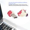 USB 2.0 Flash Drive White Cute Appearance Data Storage Tool