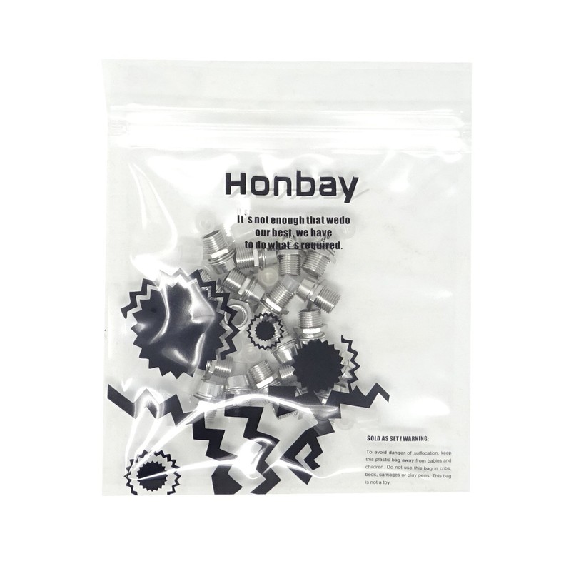 Honbay 20PCS 5mm Silver Color Light Emitting Diode LED Holder