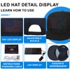 LED Message Display Baseball Cap, Bluetooth Editable, Cool Hat for