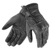 Cafe Racer Chopper Custom Wax Leather Motorcycle Gloves with Protectors