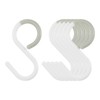 sourcing map 6pcs S Hooks 3.5" Plastic Hanging S Shaped