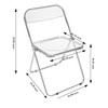 Canglong Folding Chair 2 Pack, Foldable Chairs with Sturdy Metal