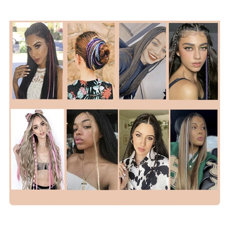 Clip-In Hair Extension Braids Dreadlocks Hair Extensions, Clip In Box
