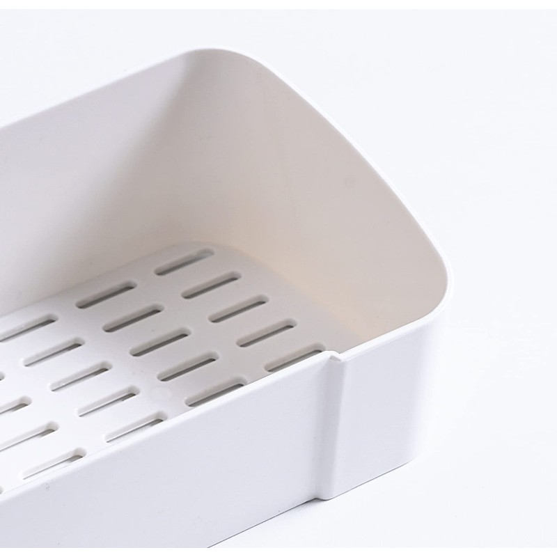 Fineget Plastic Shower Caddy Adhesive Wall Shower Shelves for Bathroom