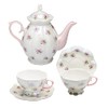 Gracie China by Coastline Imports Petite Rose Luster Pink Tea