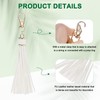 M METERXITY 2-Pack PU Leather Tassel 5.9 Inch Small Keychain
