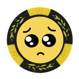 Hokushin Trading Casino Chip Marker, Yellow, Approx. 1.6 inches (40 mm) Diameter, Funny Marker, Pien MK0266