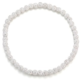 Yankees Dodgers Baseball Beaded Necklace for Men Bling Rhinestone Baseball Drip Accessories Sparkly Brilliant White Diamond Ice Collection Chain Necklace Cool Fun Gifts for baseball Player Team Lover