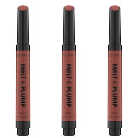 Catrice Melt & Plump Juicy Lip Plumper, No. 030, Brown, Moisturising, Vegan, No Preservatives, No Parabens, No Microplastic Particles, Pack of 3 (3 x 1.8 g)
