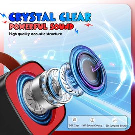 Spider Karaoke Machine, vicia 3 4 5 6 7 8 Year Old Boy Gifts Karaoke Microphone for Kids Toys for Boys 4-6 7-10 Birthday Gifts for Girls Boys Teens Easter Basket Stuffers Black