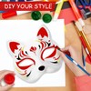 Cat Mask 15pcs Unpainted Paper Animal Mask DIY Paintable Fox