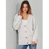 Caracilia Women's Oversized Cardigan Sweaters Long Sleeve Button Down Open