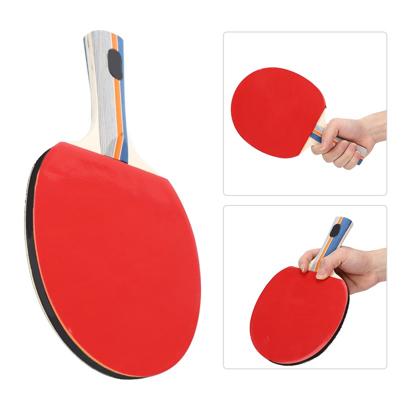 2PCS Table Tennis Rackets Inverted Rubber Paddles with 3 Ping