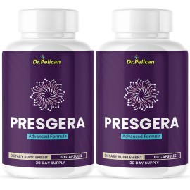 Pelican Vitamins Presgera- Brain Support- 2 Bottles- 120 Capsules