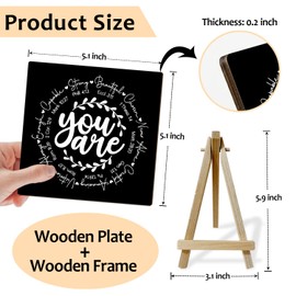 Christian Decor for Home Office Scripture Gifts for Women Friends Farmhouse Bible Verse Sign Prayer Room Decor Christian Birthday Gifts for Family Friend Baptism Gifts for for Women Men (MP82)