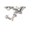 binifiMux 10pcs M8-1.25 x 35mm Serrated Flanged Hex Bolts Flange