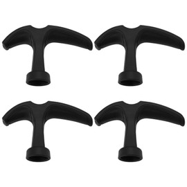 SG Store Pack of 4 Starter Handle for Lawnmower Top Opening 5 mm Bottom Opening 5.6 mm Suitable for 5 mm Drawstring Lawn Mower Generator Chainsaw Recoil Starter Pull Handle for Gardens (79 x 50.2 mm)