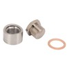 Oxygen Sensor Adapter Metal Mounting Bung Plug Gasket Fittings Auto