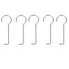 Naisfei 5 PCS Drain Key Lifting Hook, Stainless Steel Silver