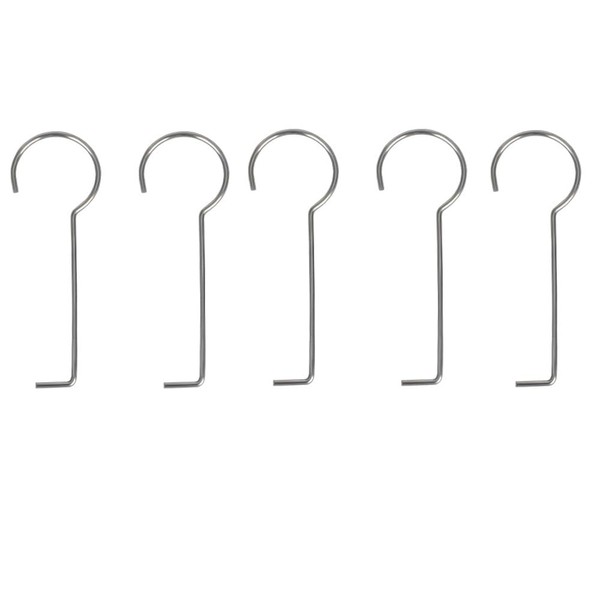 Naisfei 5 PCS Drain Key Lifting Hook, Stainless Steel Silver