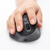 Sanwa Supply MA-EWBS528LBK Quiet Wireless Ergonomic Mouse (2.4 GHz Wireless,