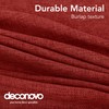Deconovo Christmas Table Cloth 54x79in(137x200cm) Faux Linen Water Resistant Tablecloth